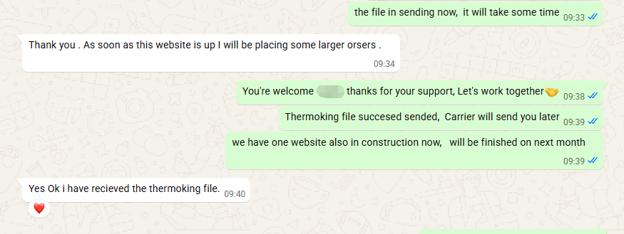 feedback of our italy customers